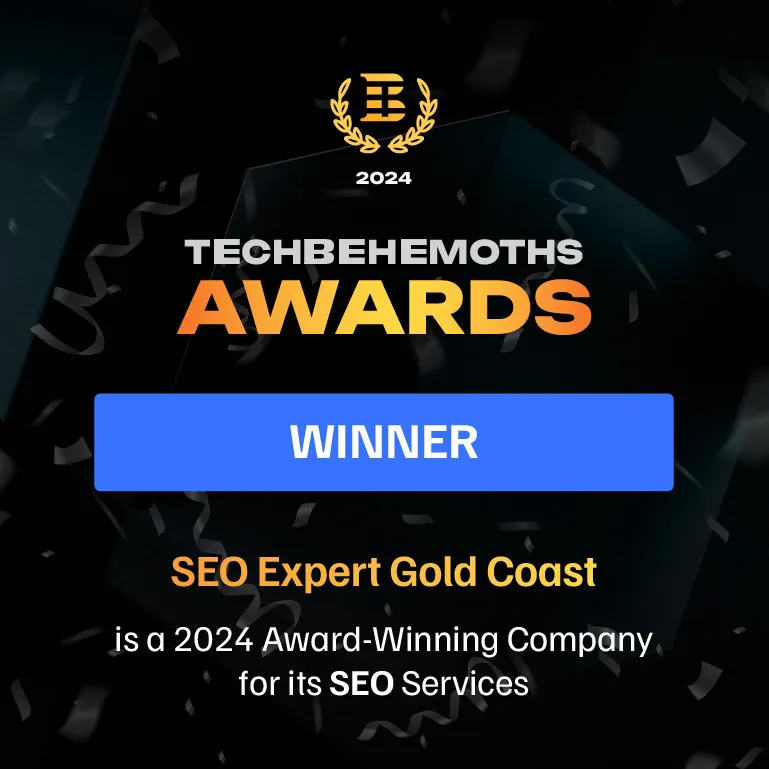 #1 SEO Company in Australia 2025 award for SEO Expert Gold Coast