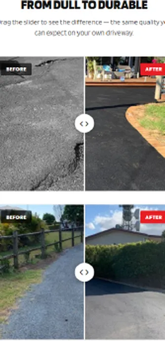 Colossal Asphalt website on iPhone