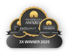 Web Excellence Awards 3x Winner 2025